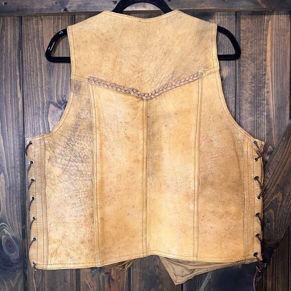 Leather Club Harley Davidson Biker Vest - Picture 2 of 7
